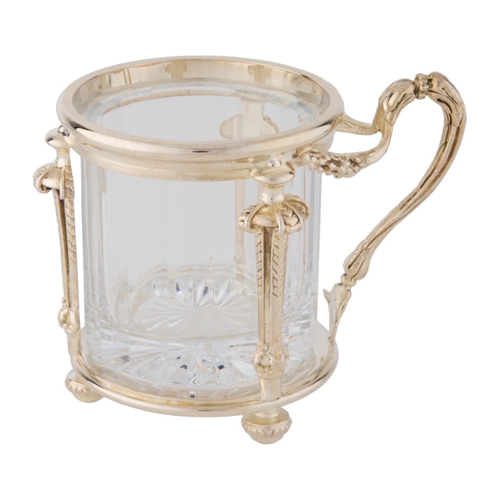 CHRISTOFLE 925 Sterling Silver Mustard Pot HAUTE ORFEVRERIE Ltd Made In France